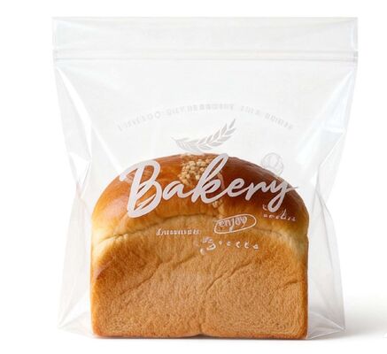 Custom Flat Opp Plastic Bread Transparent Clear Food Packing Bag