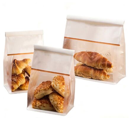 Custom Bread Bag With Tin Tie For Food Packaging