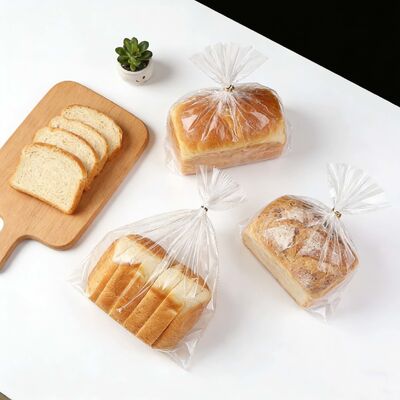 Custom Twist-Tie Plastic Bread Bags For Food Packaging