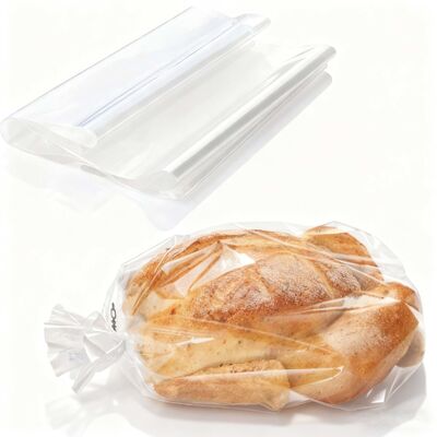 Custom Twist-Tie Plastic Bread Bags For Food Packaging