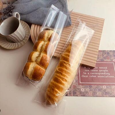 Customizable Plastic Long Loaf Bread Bags For Food Packaging