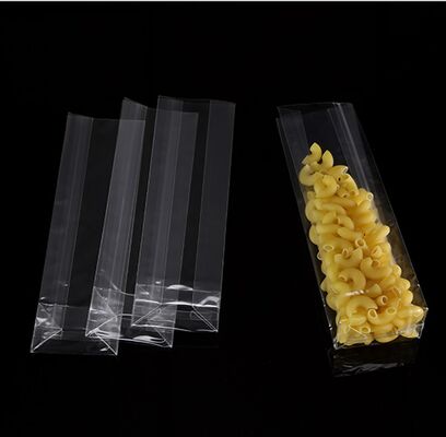 Customizable Clear transparent square bottom Bag For Food Packaging