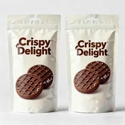 Customizable Stand up Pouch With Window  Food Packaging Bag Ziplock Bag