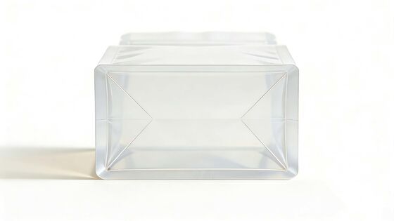 Customizable Clear transparent square bottom Bag For Food Packaging