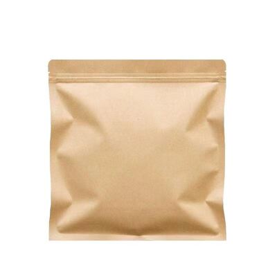 Wholesale Custom Flat-bottom Kraft Bag | Self-sealing Aluminum-plated (MOQ 50000, FDA Approved