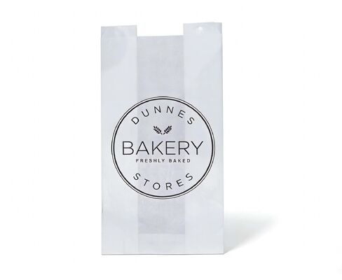 Bulk Flat Bottom White Paper Bread Bag Packaging For Loaf Bread Customized Bakery Bag Food Bag