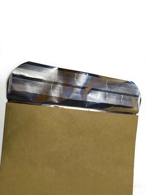 Custom  Kraft Paper Self-Adhesive Bags with Aluminum Foil Liner+Handle-Reusable Stand-Up Pouches Waterproof Tear-Resistant for Packaging