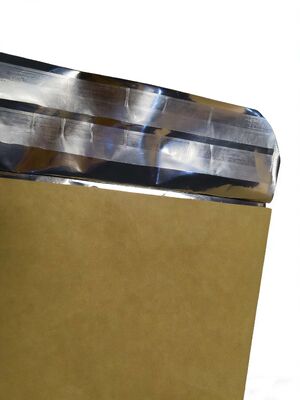 Custom  Kraft Paper Self-Adhesive Bags with Aluminum Foil Liner+Handle-Reusable Stand-Up Pouches Waterproof Tear-Resistant for Packaging