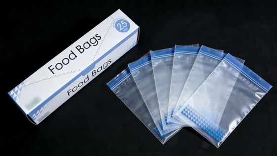 PE Food Grade Biodegradable Double Zip Lock Custom Printed Large Plastic Ziplock For Fruits and VegetablesStorage Waterproof