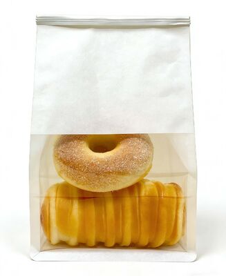 Recycle Plastic Transparent Bread Baguette Bag with Customized Strap