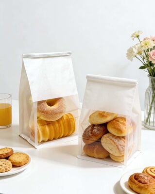 Baguette di pane trasparente di plastica riciclabile con cinghia personalizzata