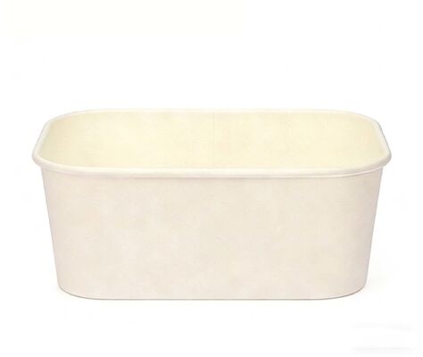 Custom Disposable Biodegradable Paper Bowl Heatable Kraft Waterproof Packaging Food Container Lunch Box