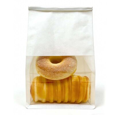 Customized Logo Baguette Bread Bags With  Printing Recycled Paper Plastic Bag