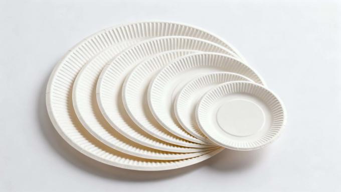 Custom Disposable White Round Party Paper Plates – 9-inch Food-Grade Eco-Friendly
